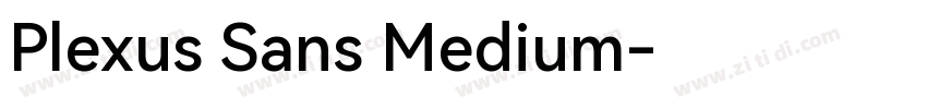 Plexus Sans Medium字体转换
